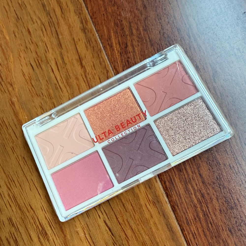 Ulta Beauty Collection 6 Shades Eyeshadow Palette - Pink, Peach, and Brown Tones